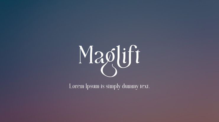 Maglift Font