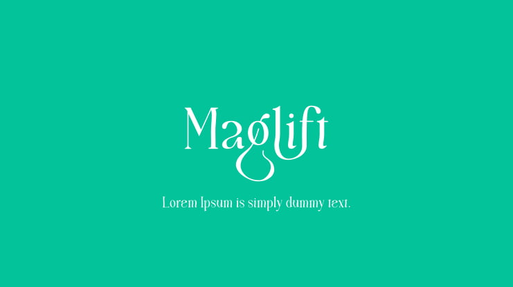 Maglift Font