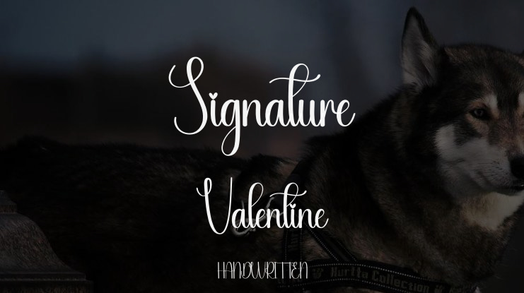 Signature Valentine Font