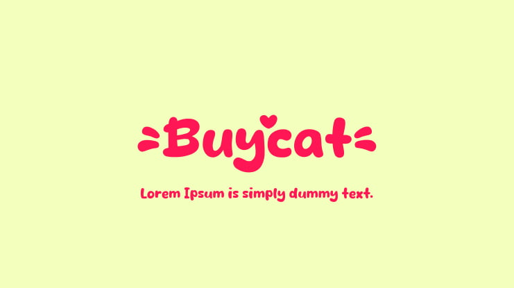 Buycat Font