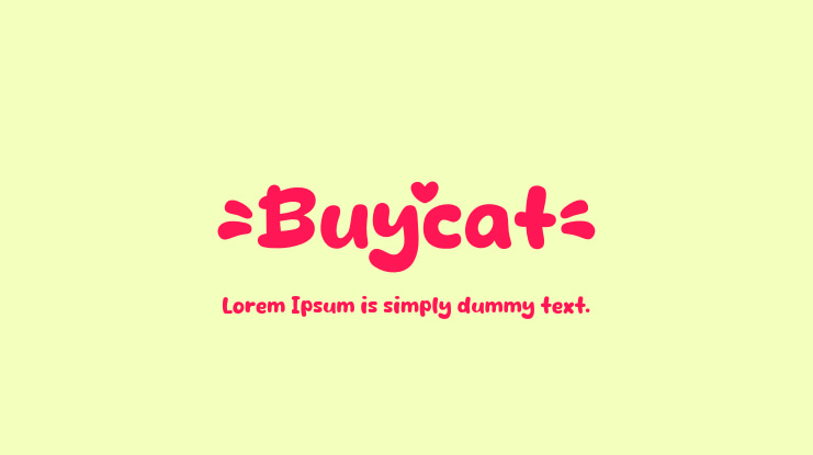 Buycat Font