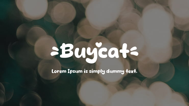 Buycat Font