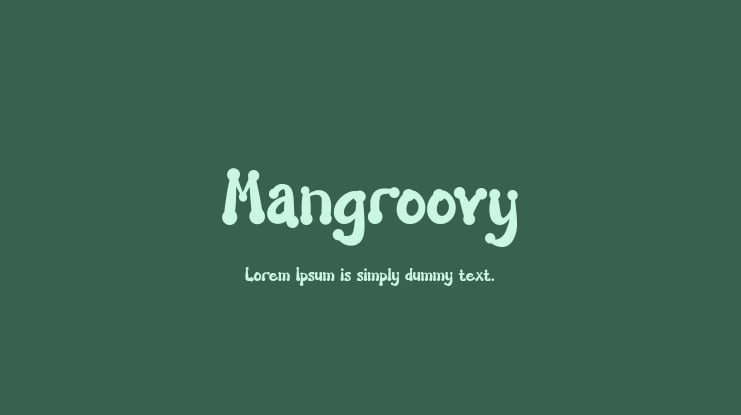 Mangroovy Font