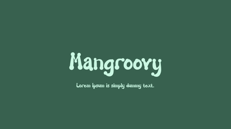 Mangroovy Font