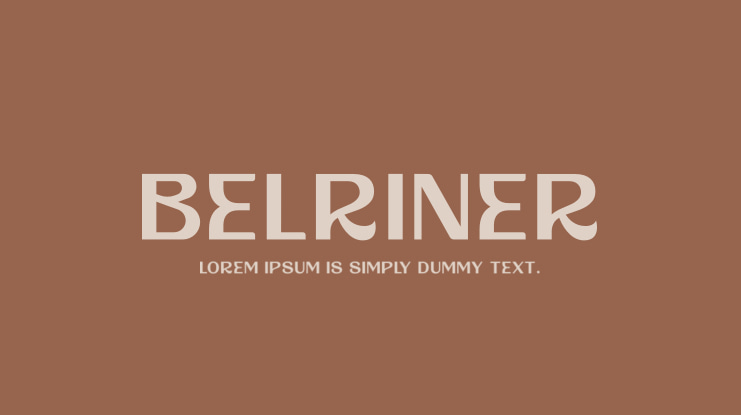 Belriner Font