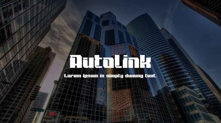 Autolink Font