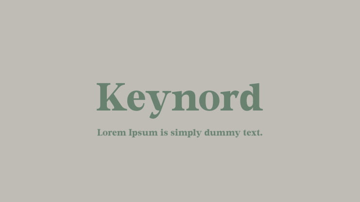 Keynord Font