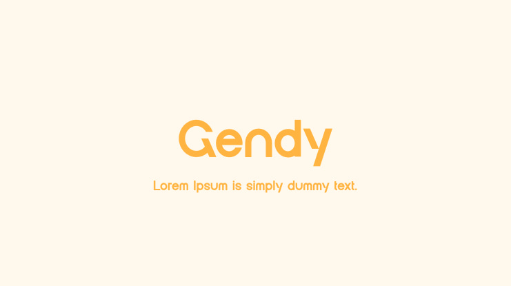 Gendy Font