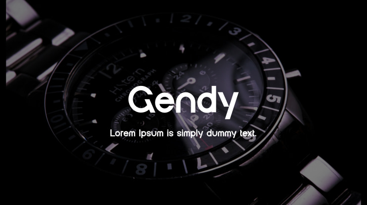 Gendy Font