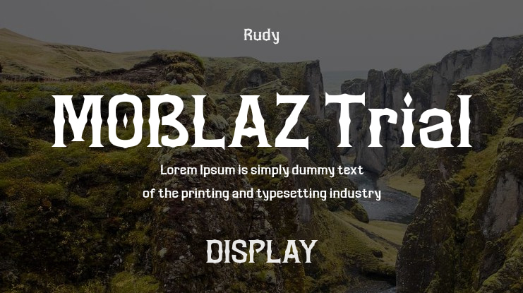MOBLAZ Trial Font