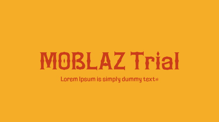 MOBLAZ Trial Font