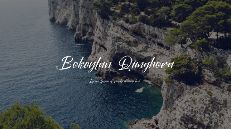 Bokeylan Qimghora Font