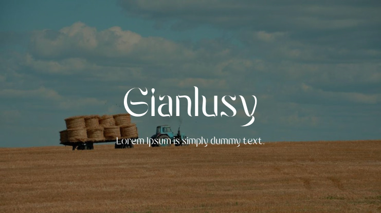 Gianlusy Font