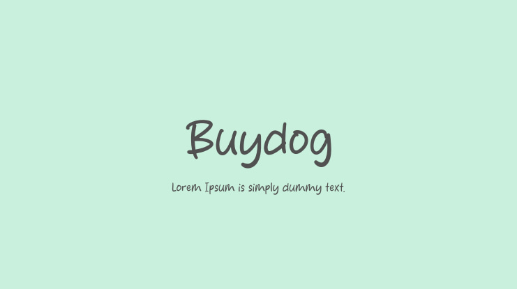 Buydog Font