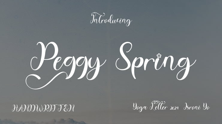 Peggy Spring Font