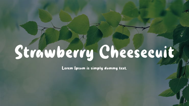 Strawberry Cheesecuit Font