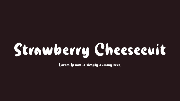 Strawberry Cheesecuit Font