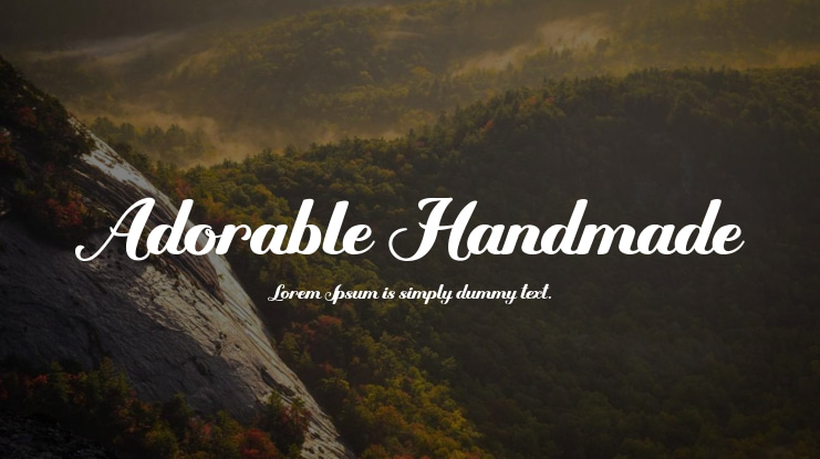 Adorable Handmade Font
