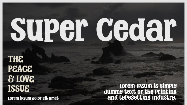 Super Cedar Font