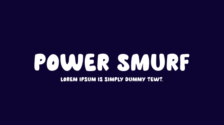 Power Smurf Font