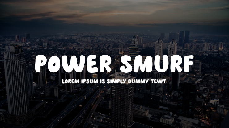Power Smurf Font