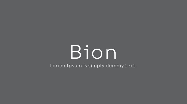 Bion Font Family