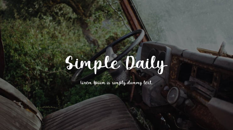 Simple Daily Font
