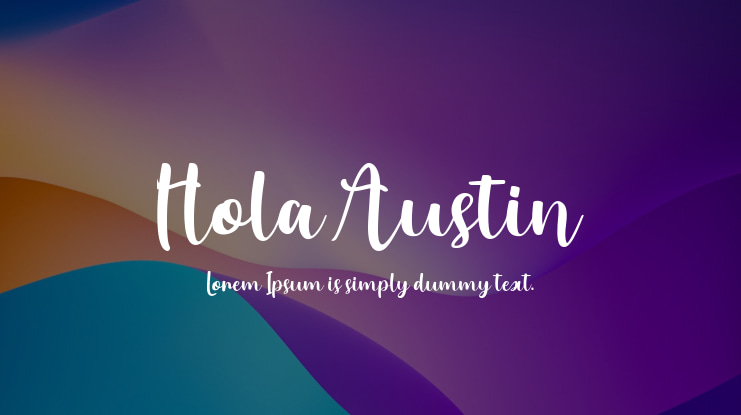 Hola Austin Font