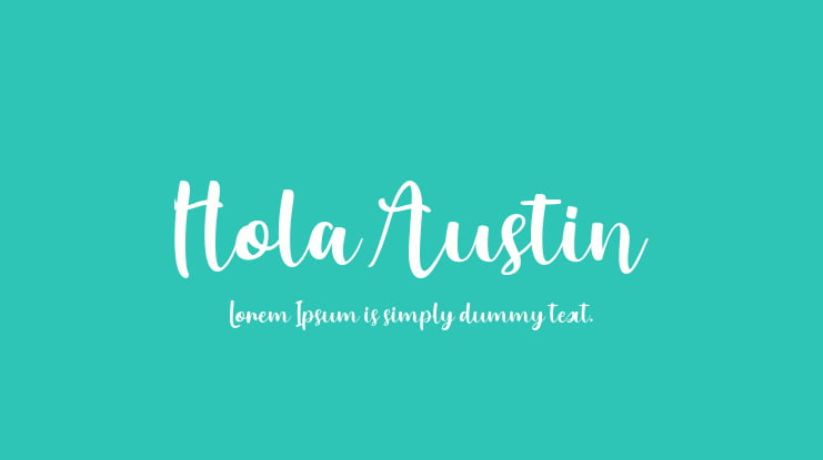 Hola Austin Font