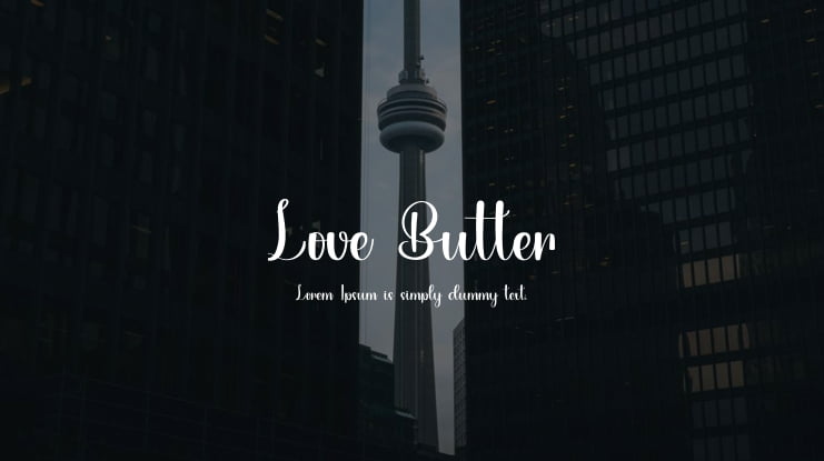 Love Butter Font