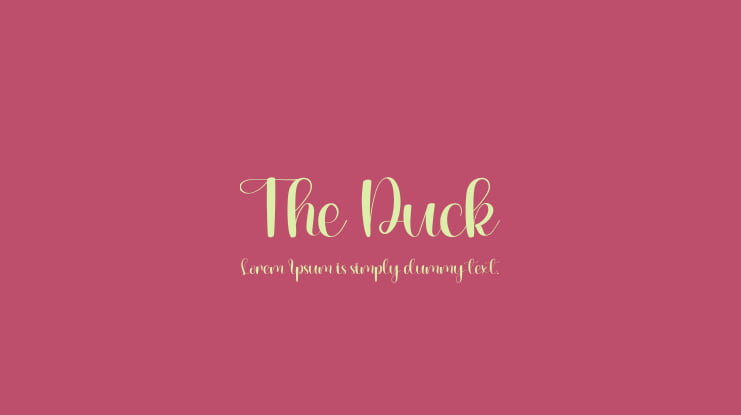 The Duck Font