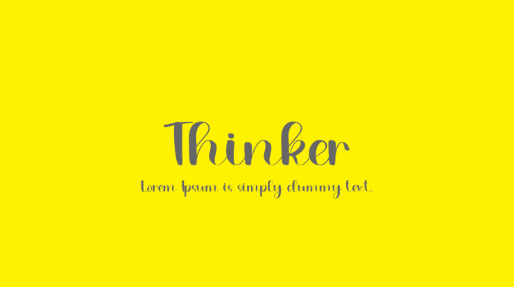 Thinker Font