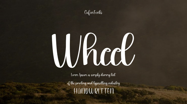 Wheel Font