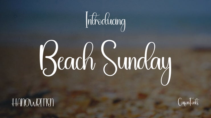 Beach Sunday Font