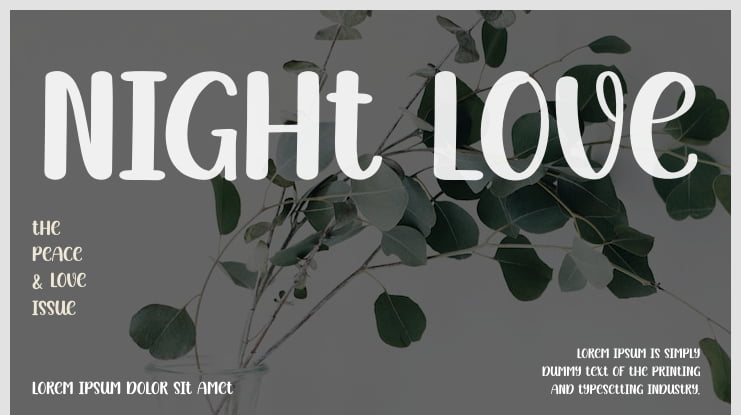 Night Love Font