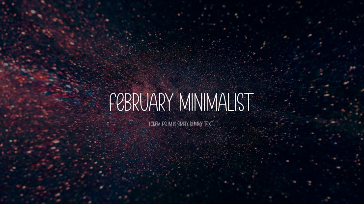 February Minimalist Font