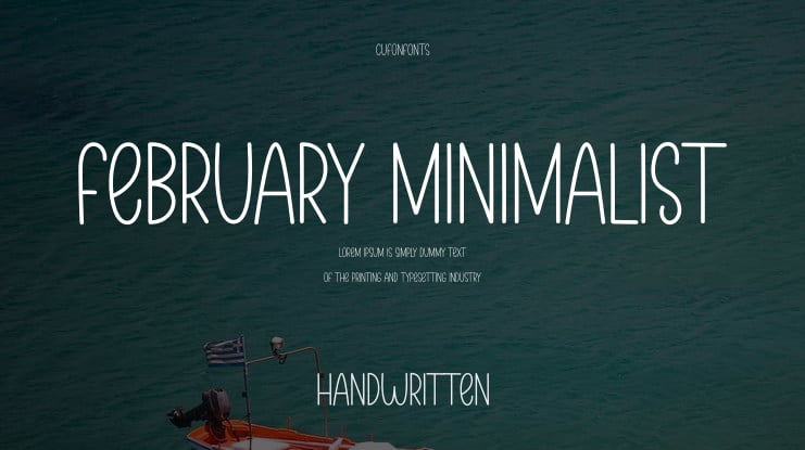 February Minimalist Font