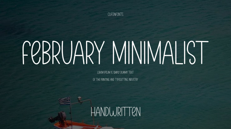 February Minimalist Font