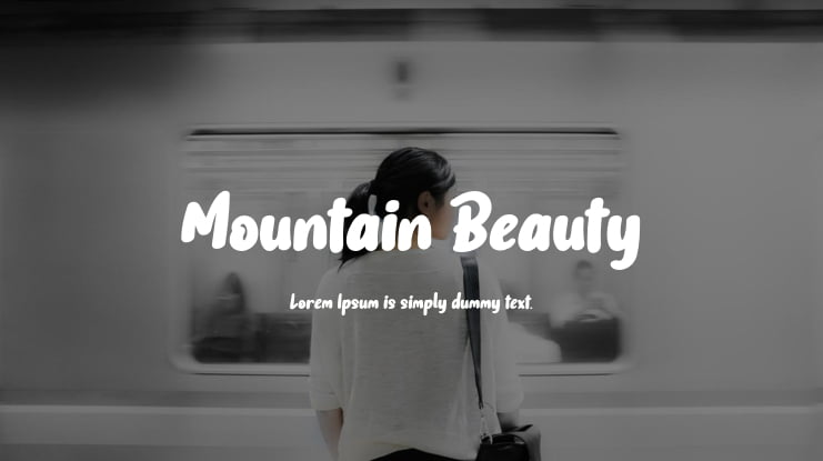 Mountain Beauty Font