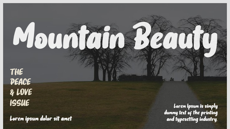 Mountain Beauty Font