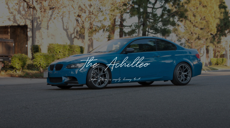 The Achilleo Font