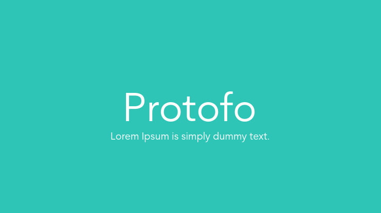 Protofo Font Family