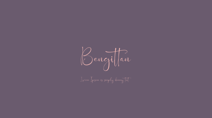 Bengittan Font