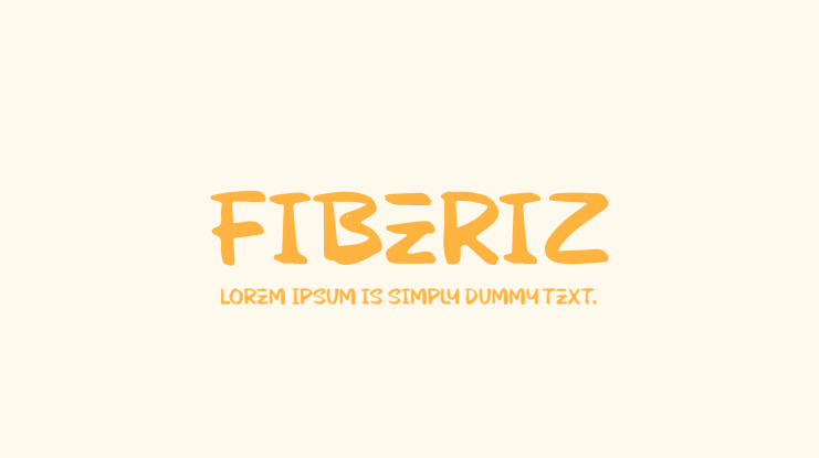 Fiberiz Font