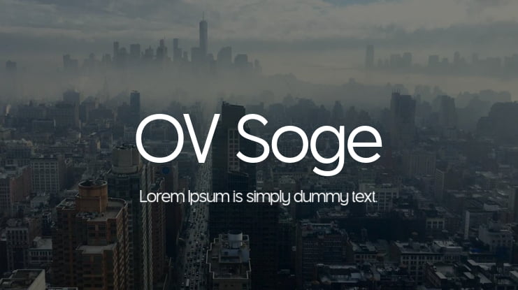 OV Soge Font Family