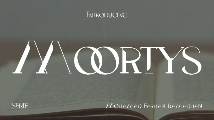 Moortys Font