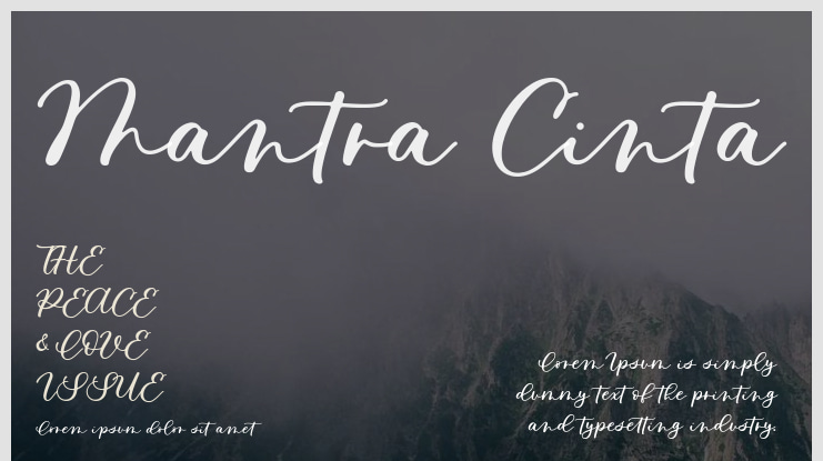Mantra Cinta Font