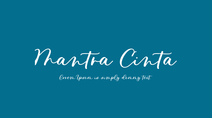 Mantra Cinta Font