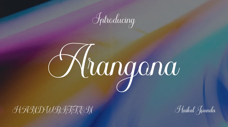 Arangona Font