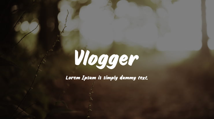 Vlogger Font